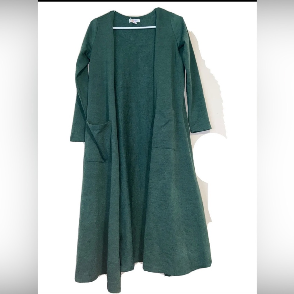 Lularoe Green Duster Cardigan Size Small